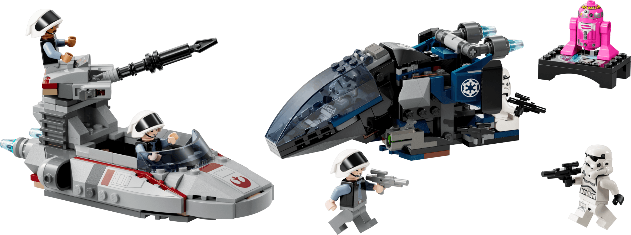 Imperial Dropship vs. Rebel Scout Speeder