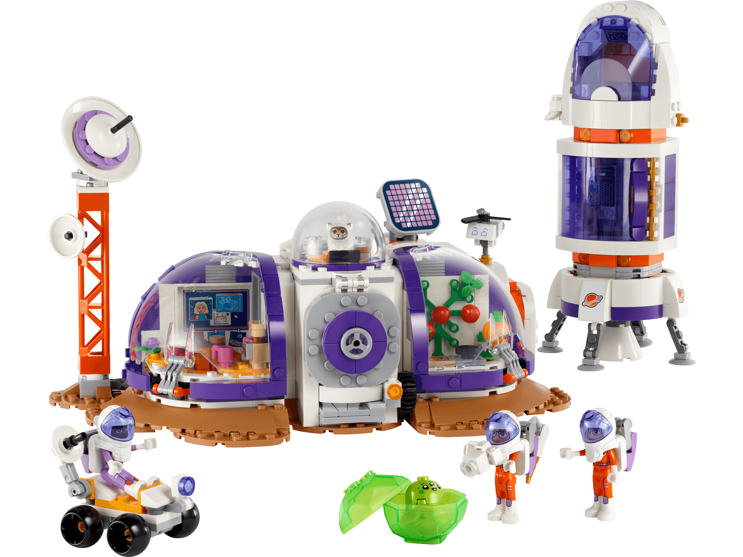 Mars Space Base and Rocket