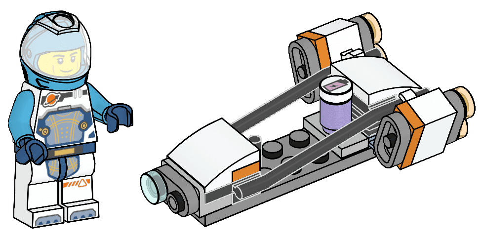 Astronaut and Spaceship