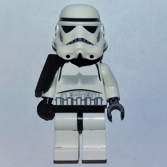 Stormtrooper, Plain Black Head, Pauldron and Neck Bracket