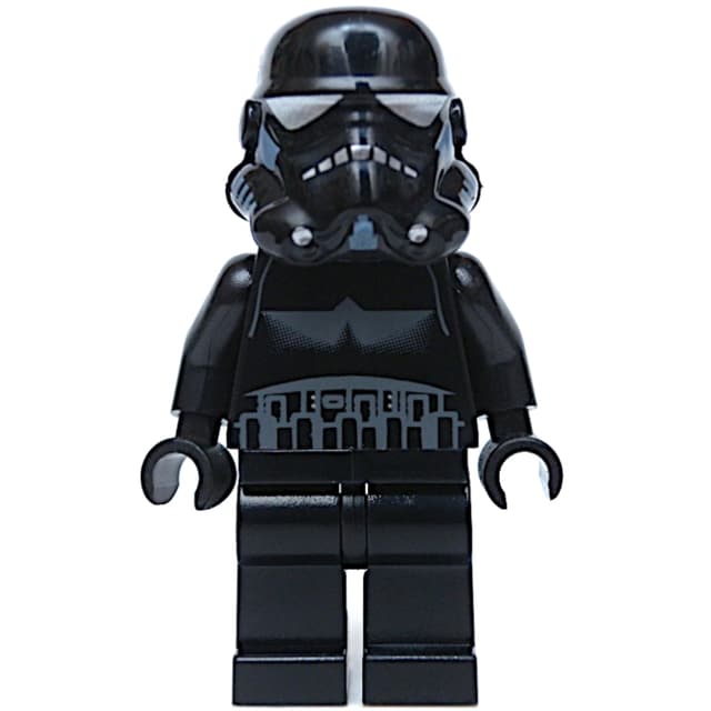 Imperial Shadow Trooper, Short Line on Back, Black, Plain Legs