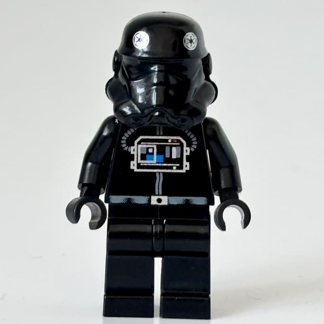 TIE Pilot, Plain Legs, Plain Black Head (30408 Helmet)