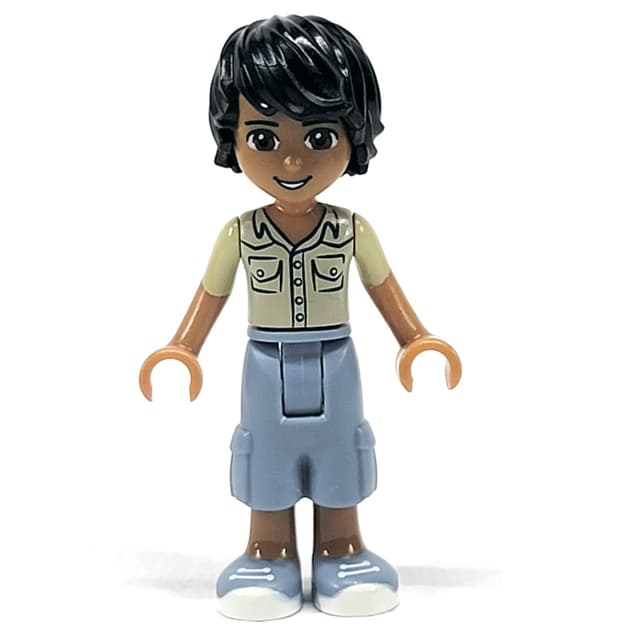 Matthew - Tan Shirt, Sand BLue Trousers