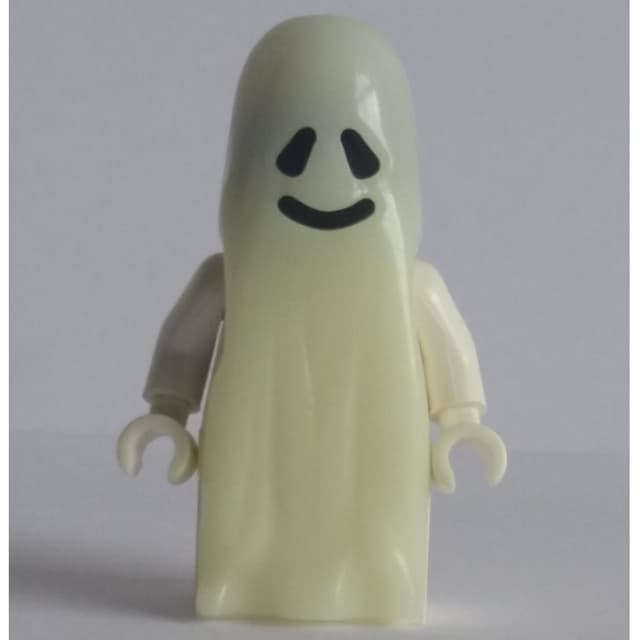 Ghost - Glow in the Dark, Brick Built Legs, 3626b