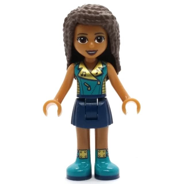 Andrea - Dark Azure/Gold Jacket, Dark Blue Skirt