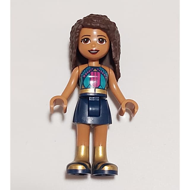 Andrea - Dark Turquoise Top, Dark Blue Skirt