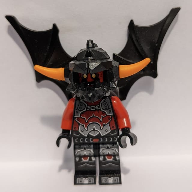 Ash Attacker with Wings and Orange Horns