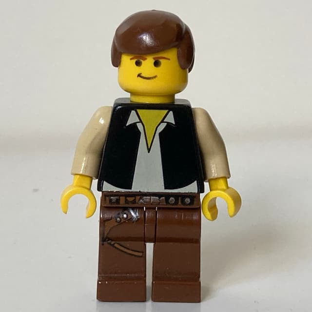 Han Solo, Black Vest, Yellow Skin, Brown Legs