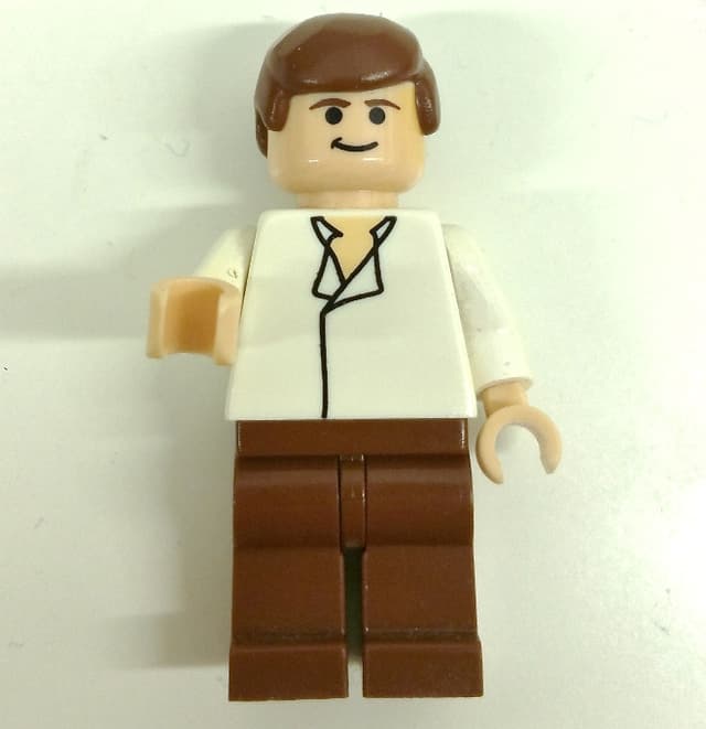Han Solo, White Shirt, Reddish Brown Legs, Black Eyes
