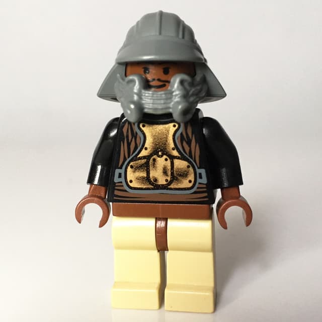 Lando Calrissian, Skiff Guard Disguise, Dark Bluish Gray Helmet