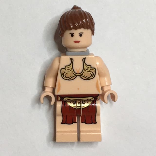 Princess Leia, Slave Outfit, Black Eyes, Neck Bracket