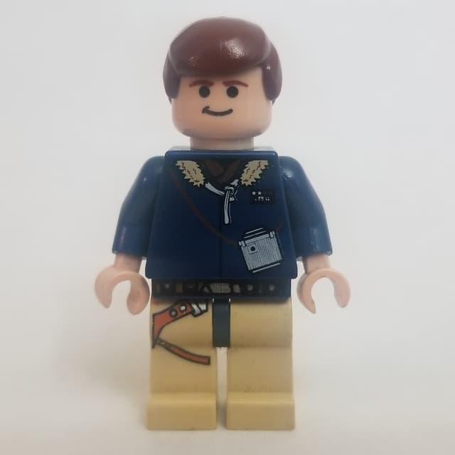 Han Solo, Hoth Outfit, Dark Blue Jacket, Tan Legs
