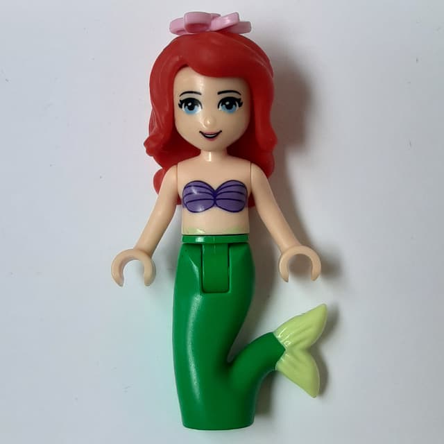 Ariel - Mermaid Form, Bright Pink Flower