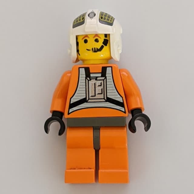 Dutch Vander / Rebel Pilot Y-wing, Yellow Skin, Dark Gray Hips