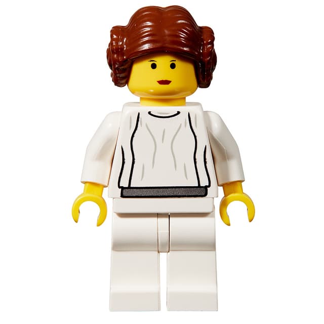 Princess Leia, White Robe, Yellow Skin (3626b Head)