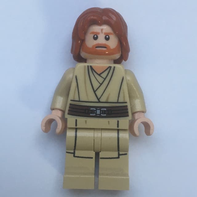 Obi-Wan Kenobi, Tan Legs, Mid-Length Parted Hair