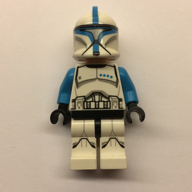 Clone Trooper Lieutenant, Dark Azure Markings, Printed Legs