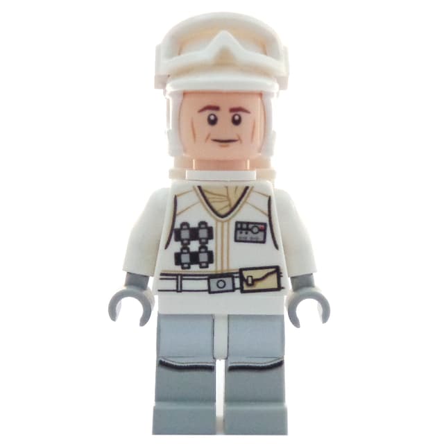 Rebel Trooper in Hoth Uniform, White Hat, White Jacket, Cheek Lines