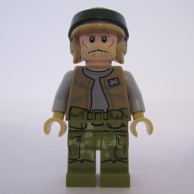 Rebel Trooper in Endor Uniform, Olive Green Legs, Tan Beard