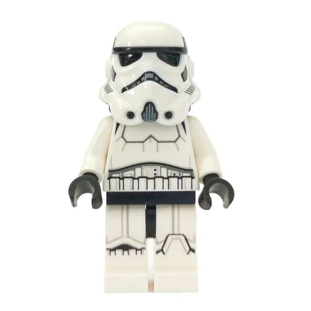 Stormtrooper, Black Squares on Back of Helmet, Open Mouth