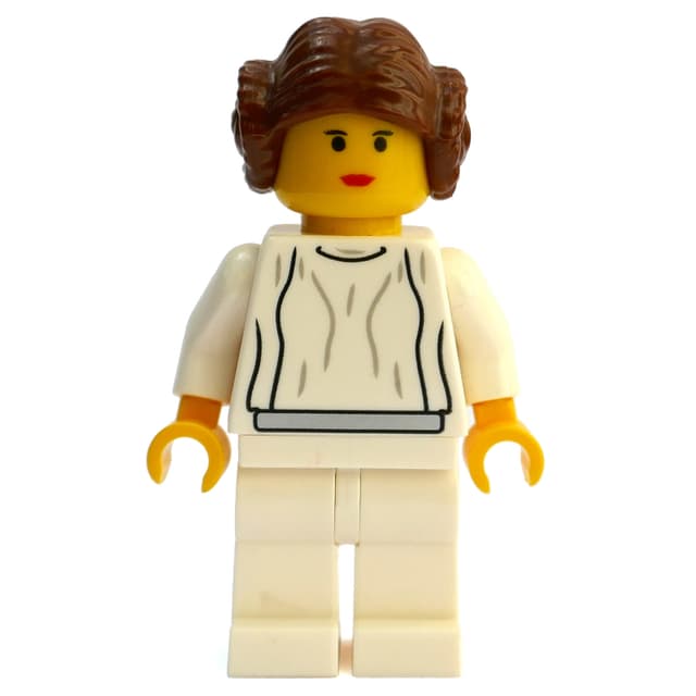Princess Leia, White Robe, Yellow Skin (3626c Head)