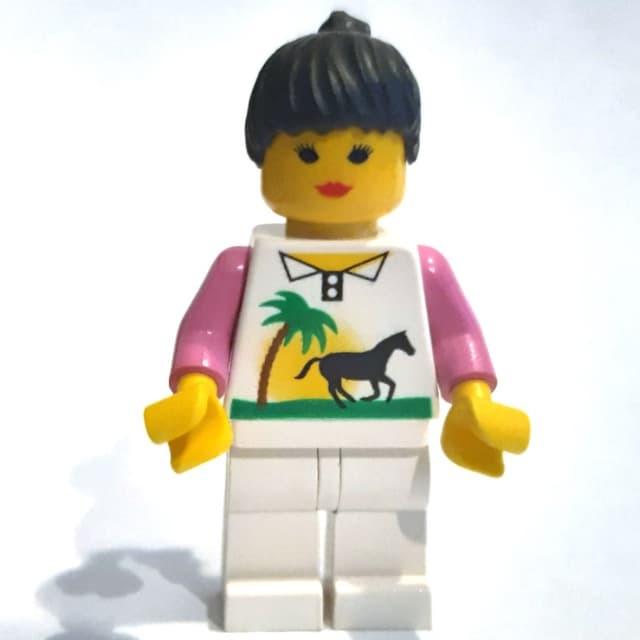 Woman - White Torso with Horse, White Legs