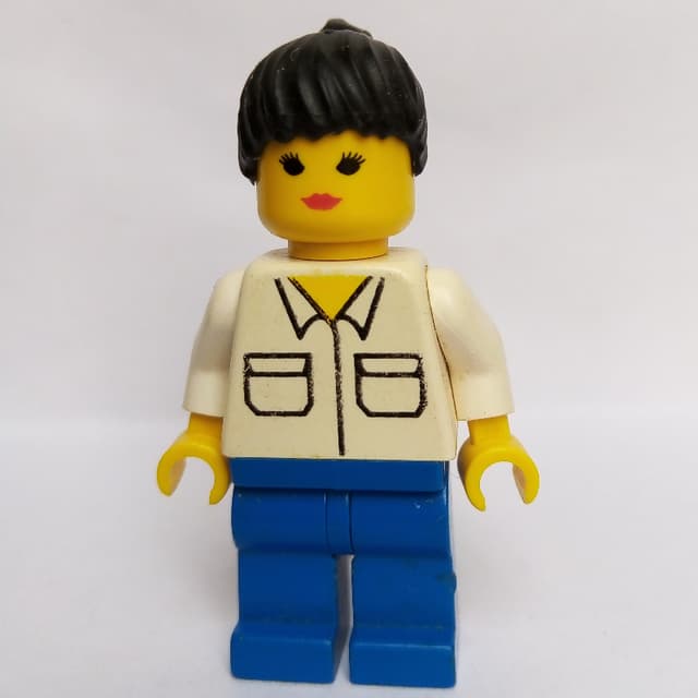 Woman - White Torso/Shirt, Blue Legs