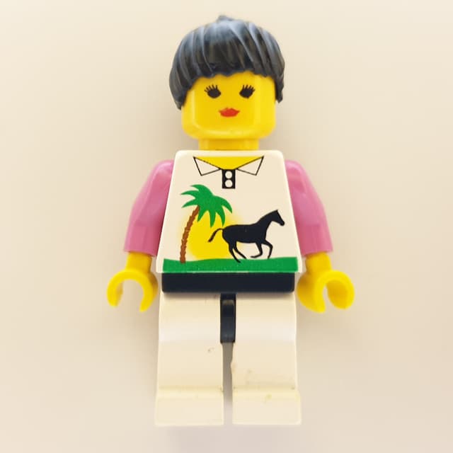 Woman - White Torso with Horse, Pink Arms, White Legs