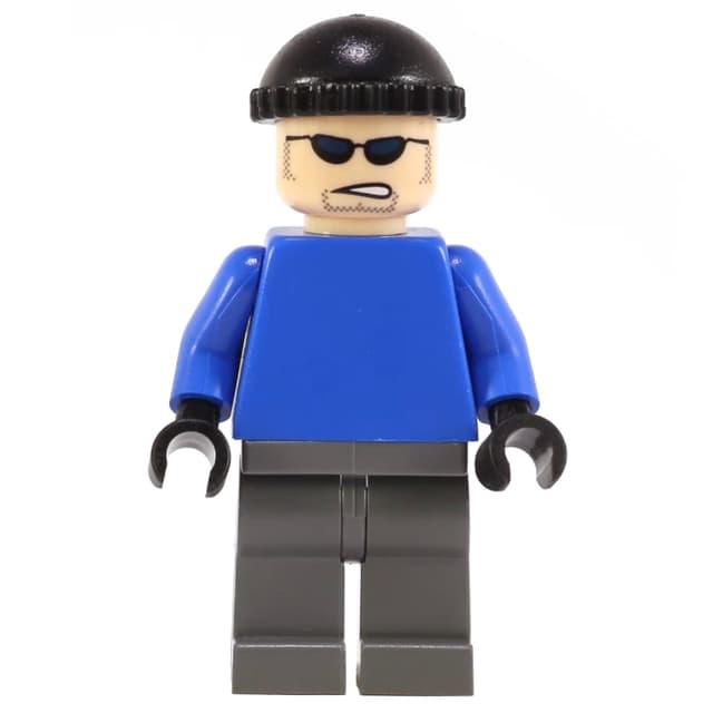 Mr. Freeze's Henchman with Plain Blue Torso