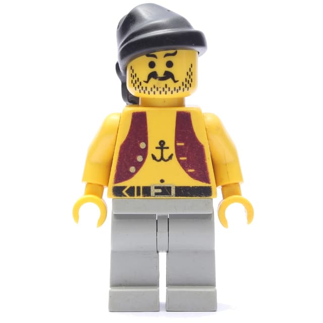 Pirate - Anchor Tattoo, Light Gray Legs, Black Bandana