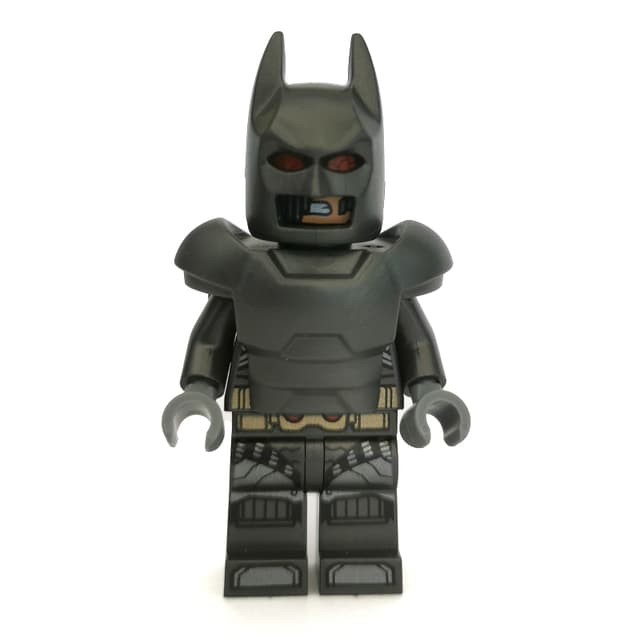 Batman, Pearl Titanium Suit, Pearl Dark Gray Cowl, Armor, Dark Bluish Gray Head