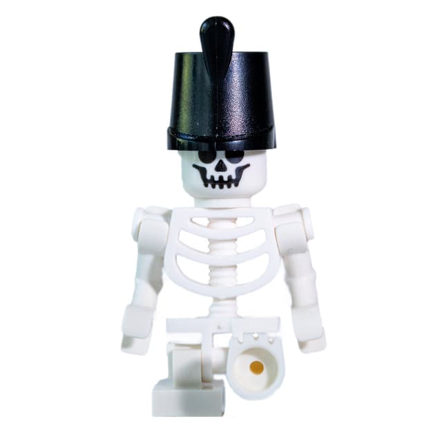 Skeleton, Standard Face, Missing 1 Leg, Imperial Guard Hat