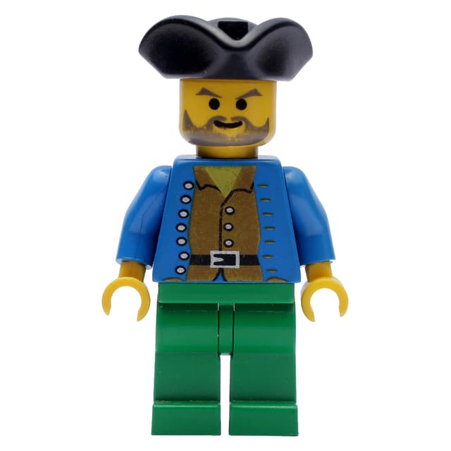 Pirate - Brown Shirt, Green Legs, Black Tricorne