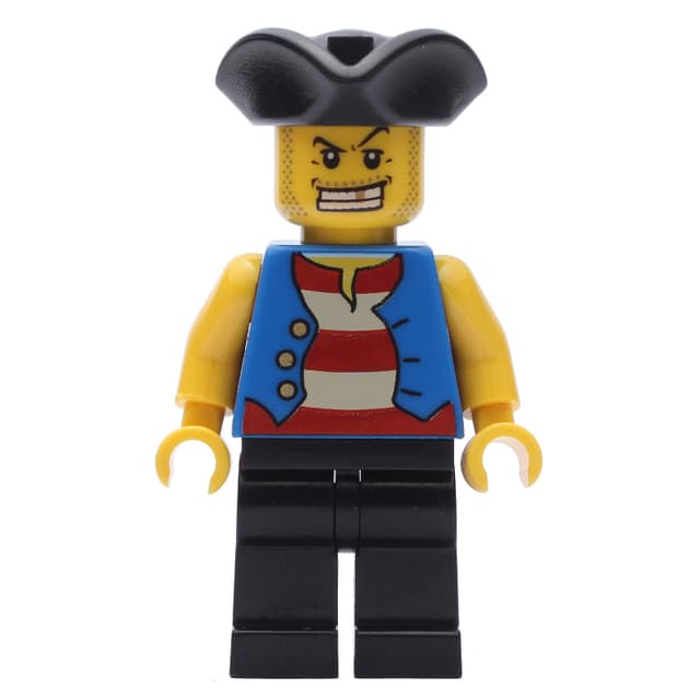 Pirate - Blue Vest, Black Legs, Black Tricorne