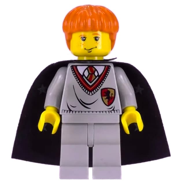 Ron Weasley, Yellow Skin, Gryffindor Sweater with Crest, Cape with Stars
