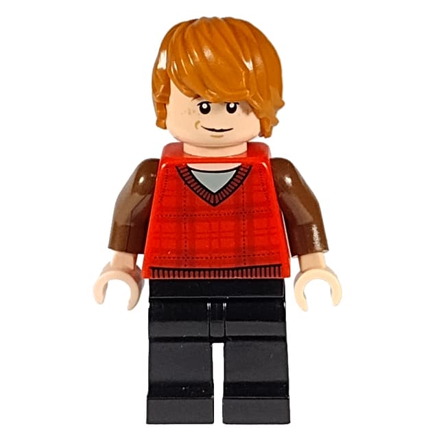 Ron Weasley, Red Tartan Sweater Vest, Black Legs