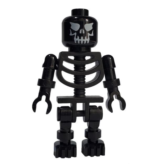 Skeleton, Evil Face, Black
