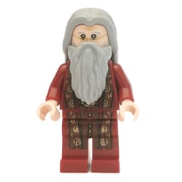 Albus Dumbledore, Dark Red Robes, Light Bluish Gray Hair and Beard