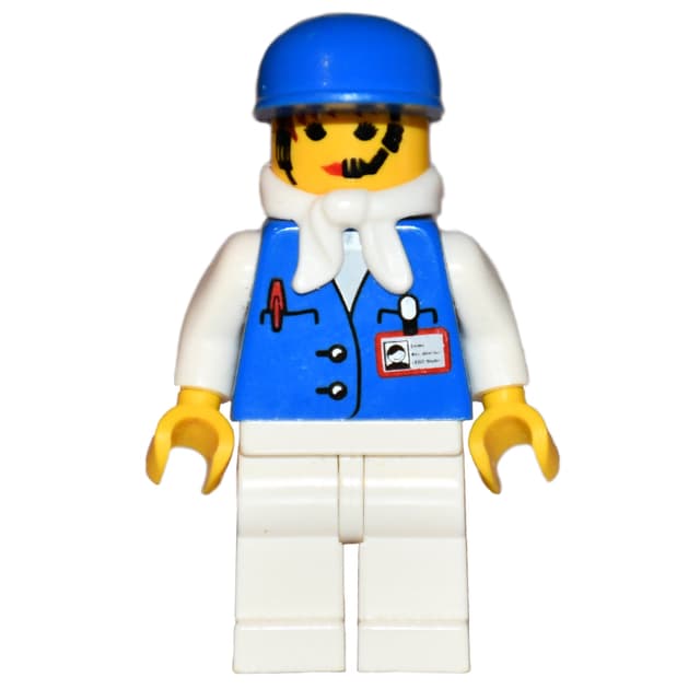 Assistant - Female, White Bandanna, Blue Cap