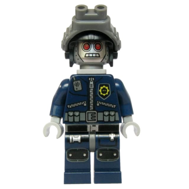 Robot Police, Helmet with Night Vision Goggles, Neck Bracket