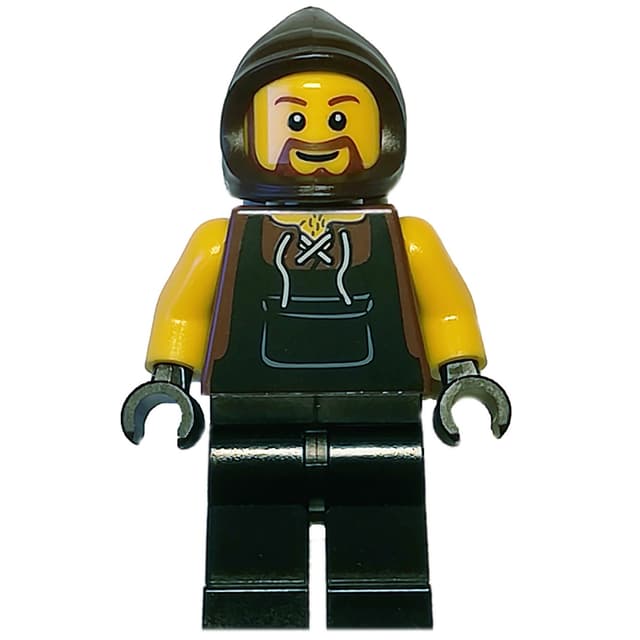 Blacksmith, Dark Brown Hood, Brown Beard
