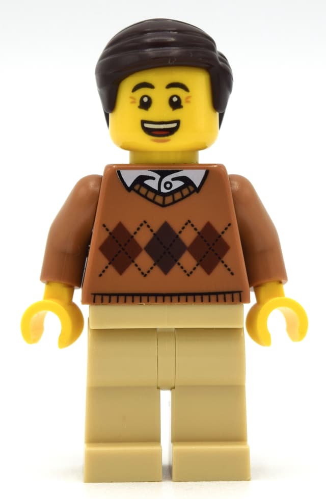 Medium Nougat Torso, Tan Legs, Dark Brown Hair