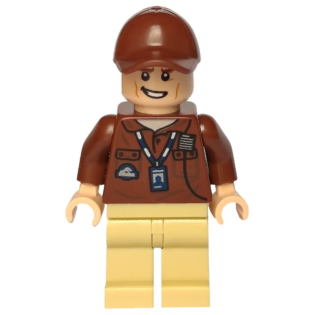 Park Worker, Reddish Brown Jacket, Tan Legs, Cap