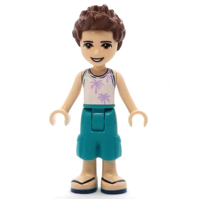 Ethan - White Shirt, Dark Turquoise Trousers, Reddish Brown Hair