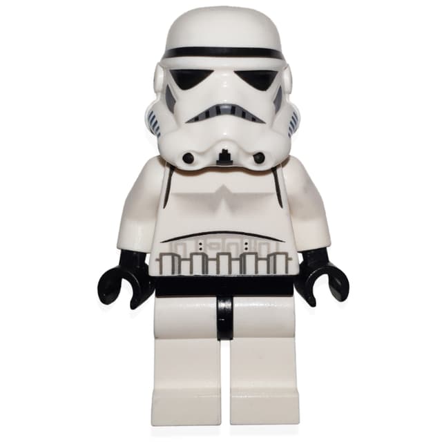 Stormtrooper, Plain Light Nougat Head, Black Lines on Nose Vent