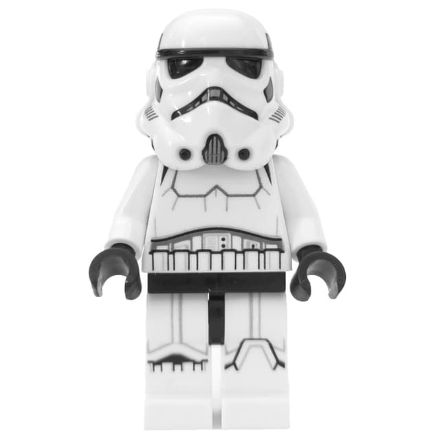 Stormtrooper, Black Squares on Back of Helmet, Closed Mouth