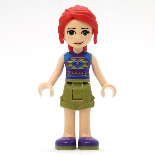 Mia - Dark Purple Top, Olive Green Skirt