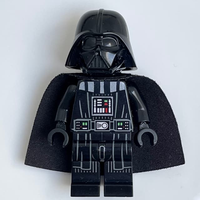 Darth Vader, White Skin, 50231 Cape, Robe Hem and Stripes on Legs, Plain Arms