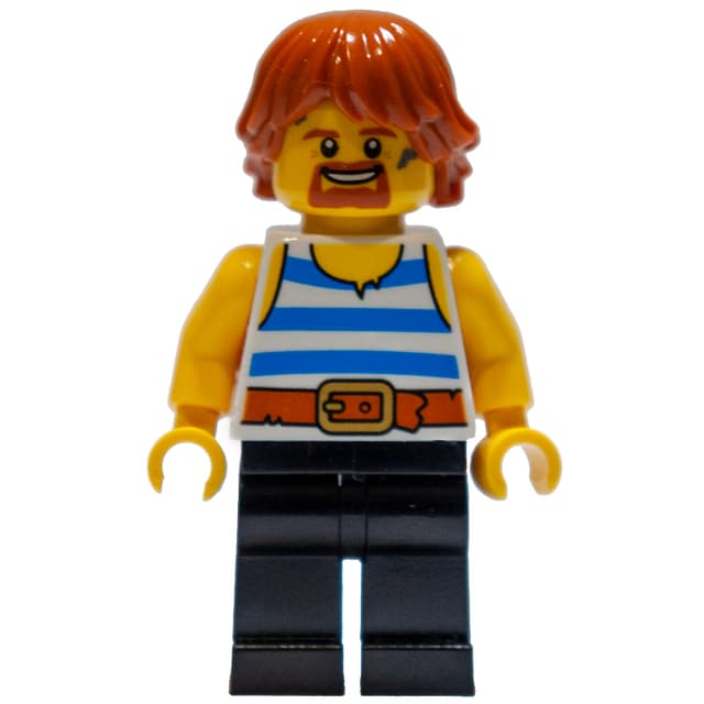 Blacksmith - White Torso, Black Legs, Dark Orange Hair