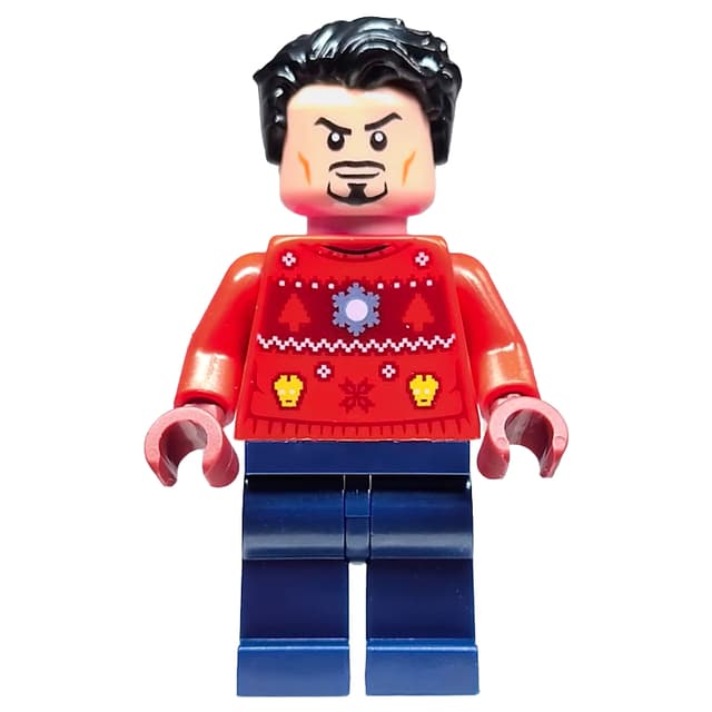 Tony Stark in Ugly Christmas Sweater
